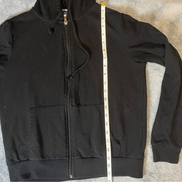 Fashion Nova Hoodie Black Latest And Greatest French Terry Zip Basic Size Small - Picture 4 of 7